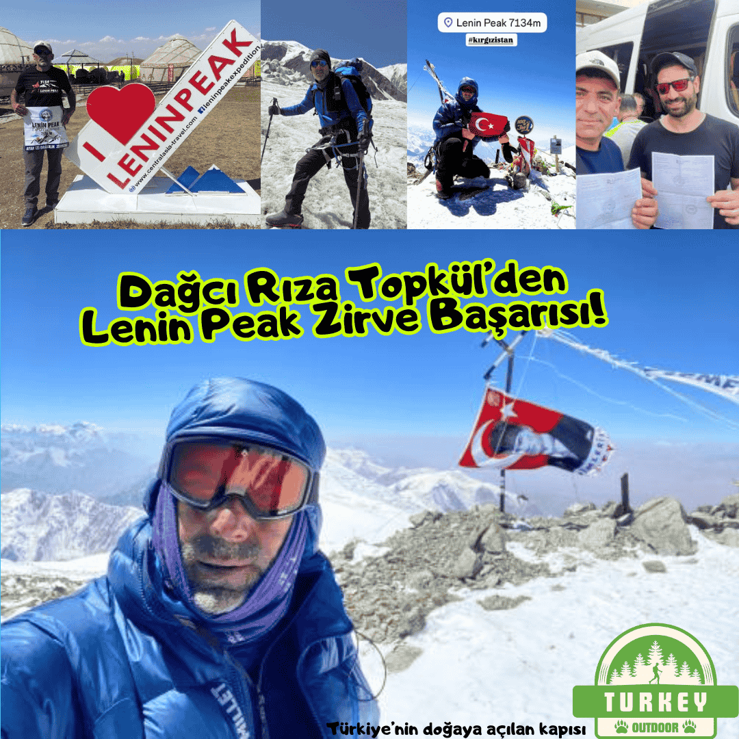 Succès du sommet du pic Lénine de la part de l'alpiniste de Bursa Rıza Topkül !