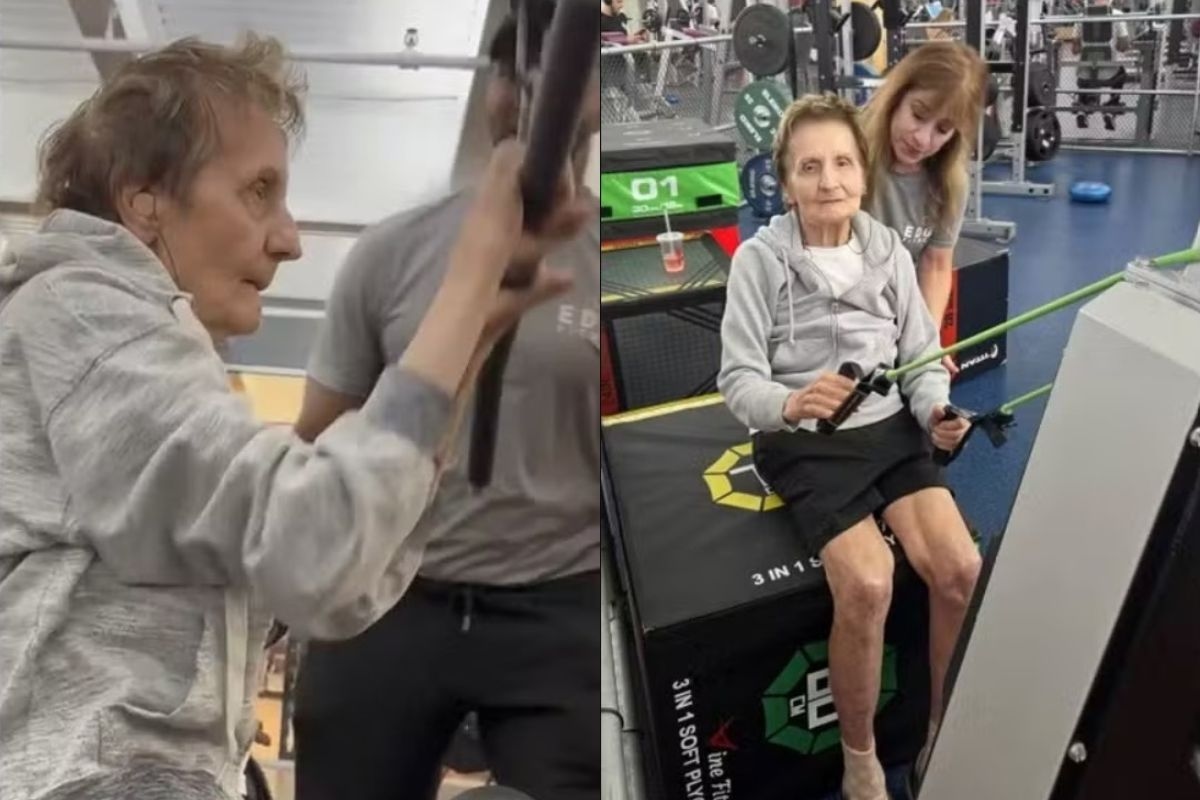 Op 100-jarige leeftijd wordt oudere ‘bodybuilder’ een ster en inspiratiebron in de sportschool
