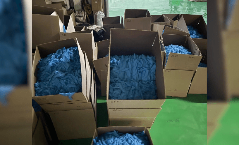 Ministerio del Interior: Se suspende la venta de guantes domésticos disfrazados de guantes médicos por valor de 1.200 millones de rublos.