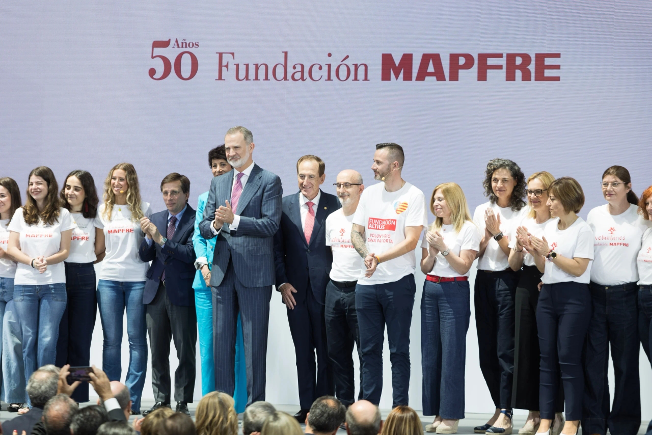 O Rei, “Voluntário Honorário” no 50º aniversário da Fundação MAPFRE