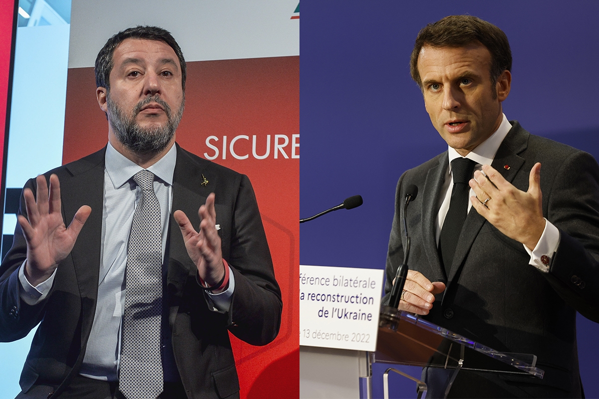 Oekraïne en de diplomatieke crisis tussen Rome en Parijs, Salvini: "Macron is een beetje gevoelig." De oppositie: "Dit is gênant voor Italië."