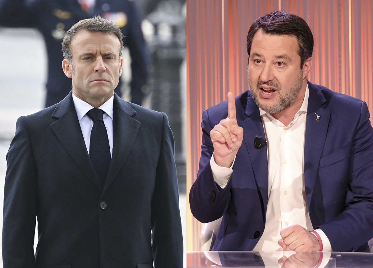 Salvini, de spanningen met Parijs lopen op: "Macron moet de tram vasthouden, laat hem naar Oekraïne gaan." Frankrijk roept de Italiaanse ambassadeur op het matje.