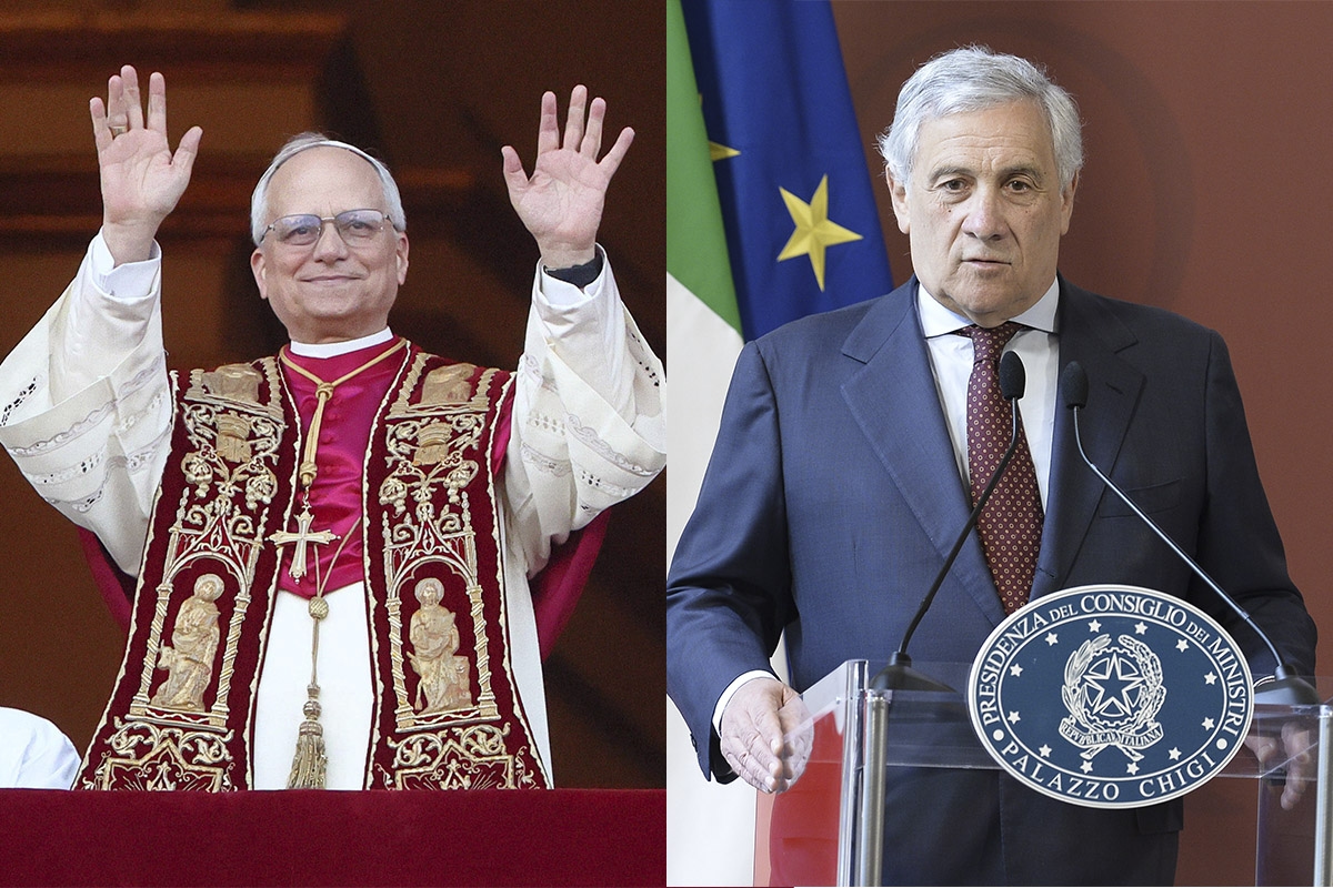 Tajani: "Todos deveriam ouvir Leão XIV para construir a paz. Um Papa não italiano? A Igreja é universal."