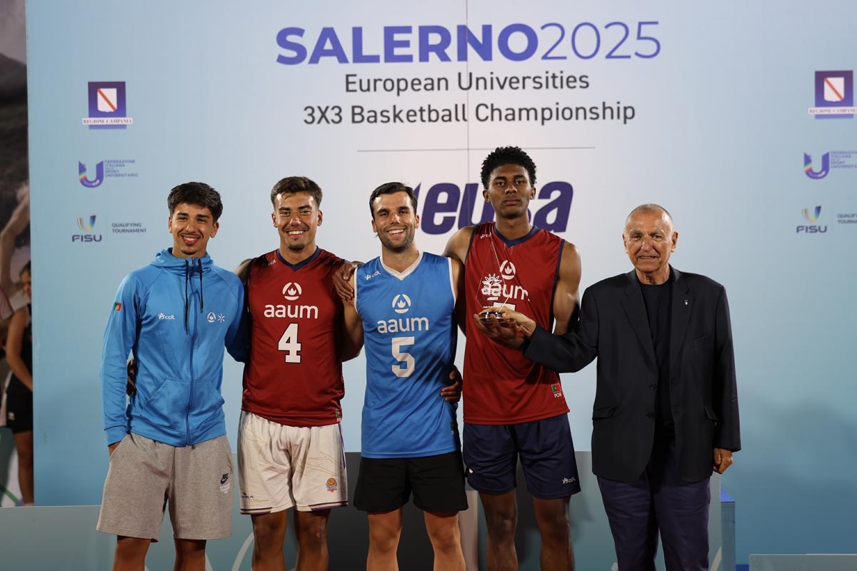 Salerno capitale del basket universitario europeo, successo straordinario per il 3x3 Basketball Championship 2025