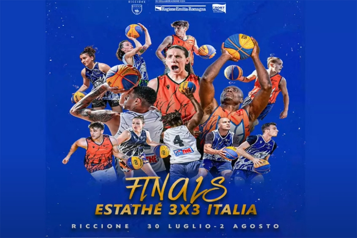 Basket: presentata a Riccione fase finale delle Estathé 3x3 Italia finals