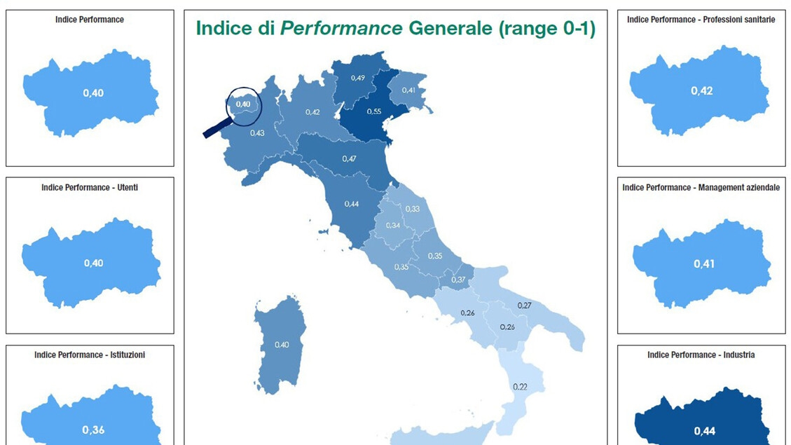 Trentino at the top for quality of life and health, Veneto for healthcare