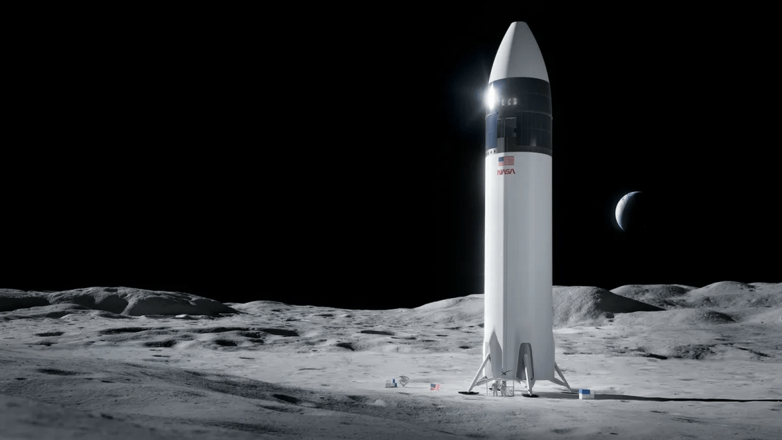 NASA zegt dat de maanlander van SpaceX niet in 2027 klaar zal zijn