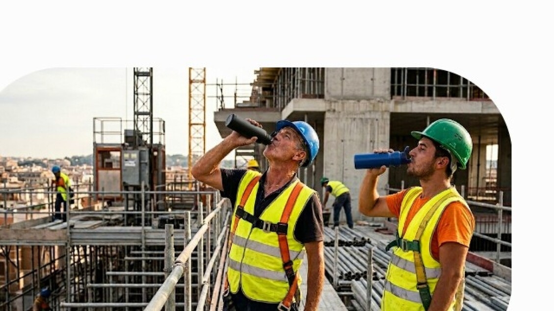 Helvetica, più infortuni se manca l'acqua, da dati Inail +11,3% malattie professionali