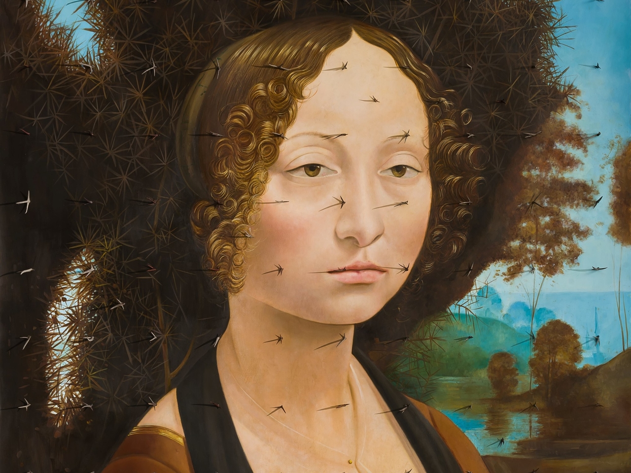 Martín La Rosa, Da Vinci ve Rembrandt'ı sanki uzak akrabalarmış gibi ziyaret ediyor.