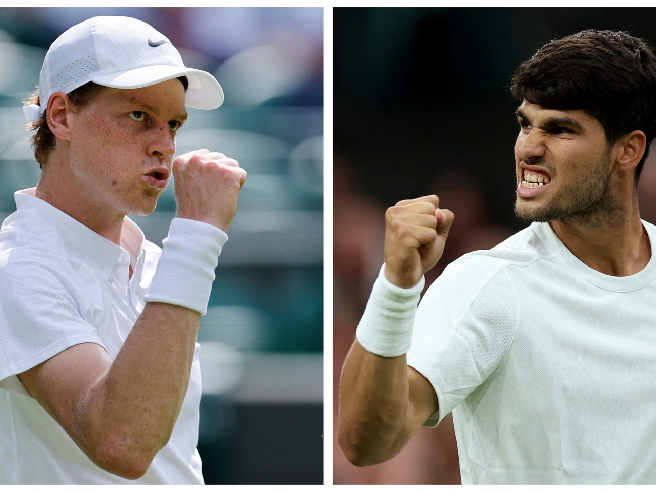 Carlos Alcaraz versus Jannik Sinner, in de Wimbledon-finale: een nieuw hoofdstuk van de nieuwe wereldklassieker van het tennis, minuut voor minuut.