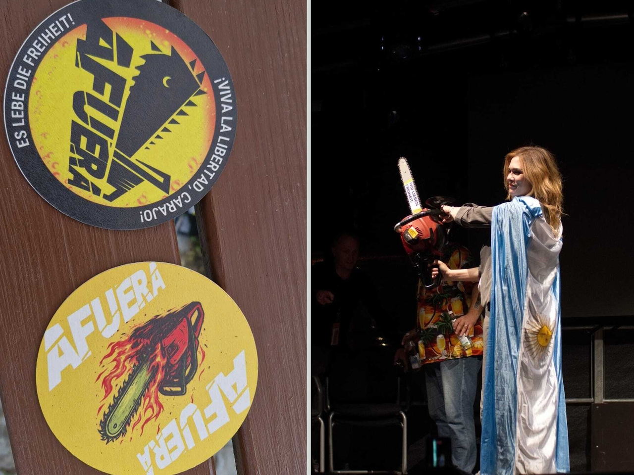 Produkty marki Milei i piwo marki „Afuera”: tak wyglądał libertariański Woodstock w Niemczech, w którym uczestniczyła Lilia Lemoine.