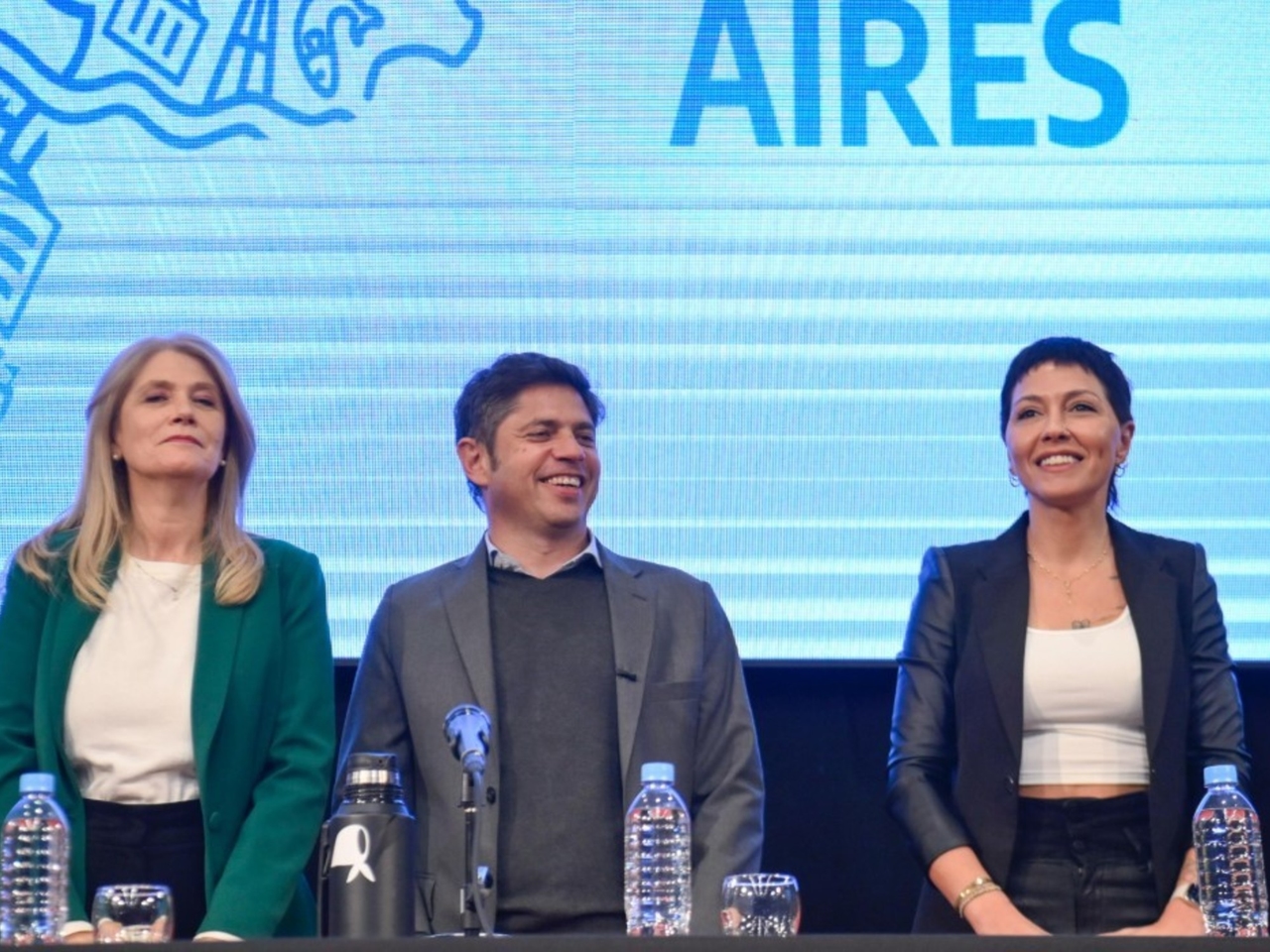 With an event in a La Cámpora stronghold, Kicillof and the K's sought to cool down the fight and unify the campaign.