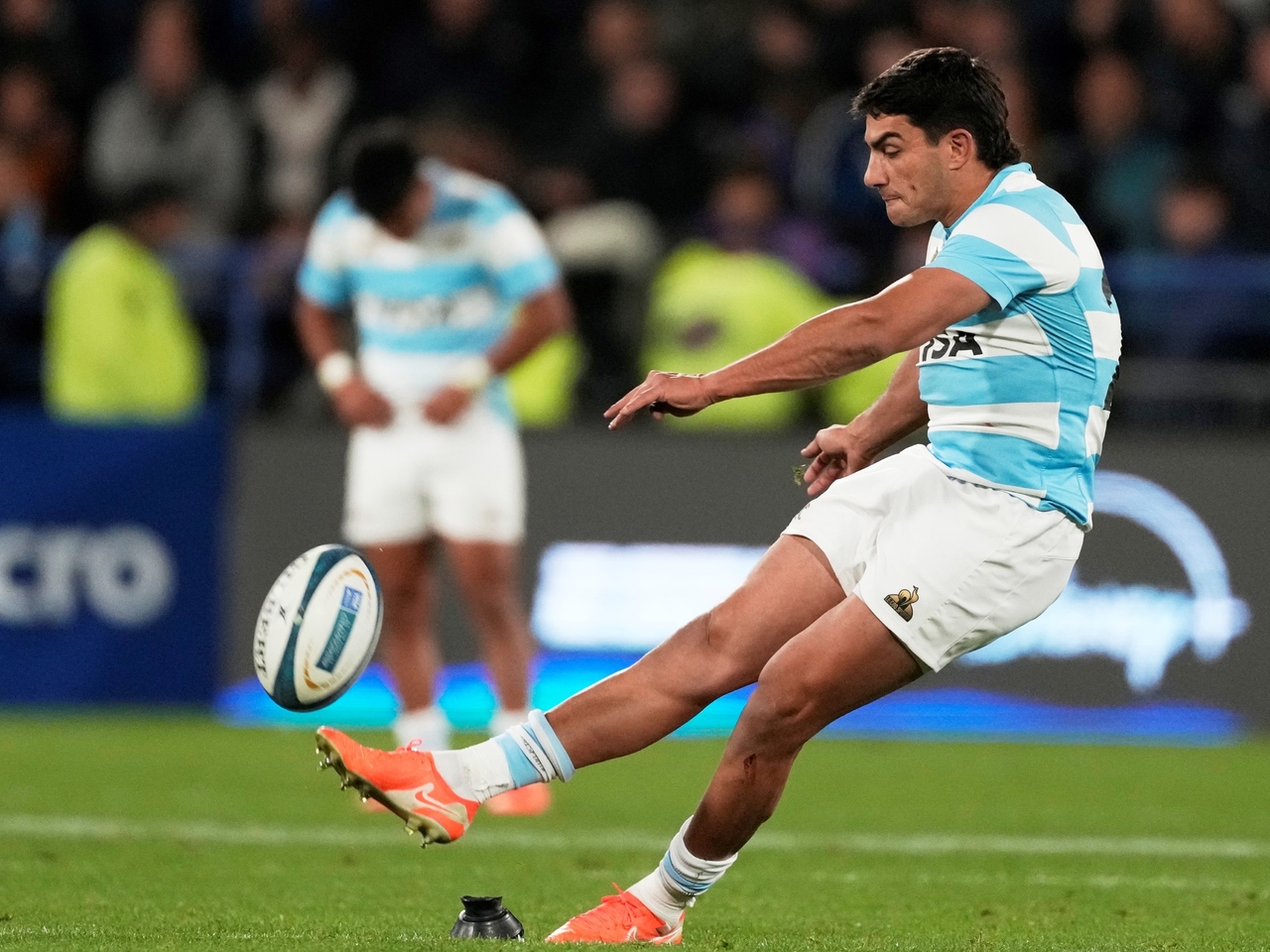Santiago Carreras, der Pumas-Spieler, dem das Schicksal einen Wink gab: Er ersetzte den verletzungsbedingten Albornoz und war gegen die All Blacks von entscheidender Bedeutung.