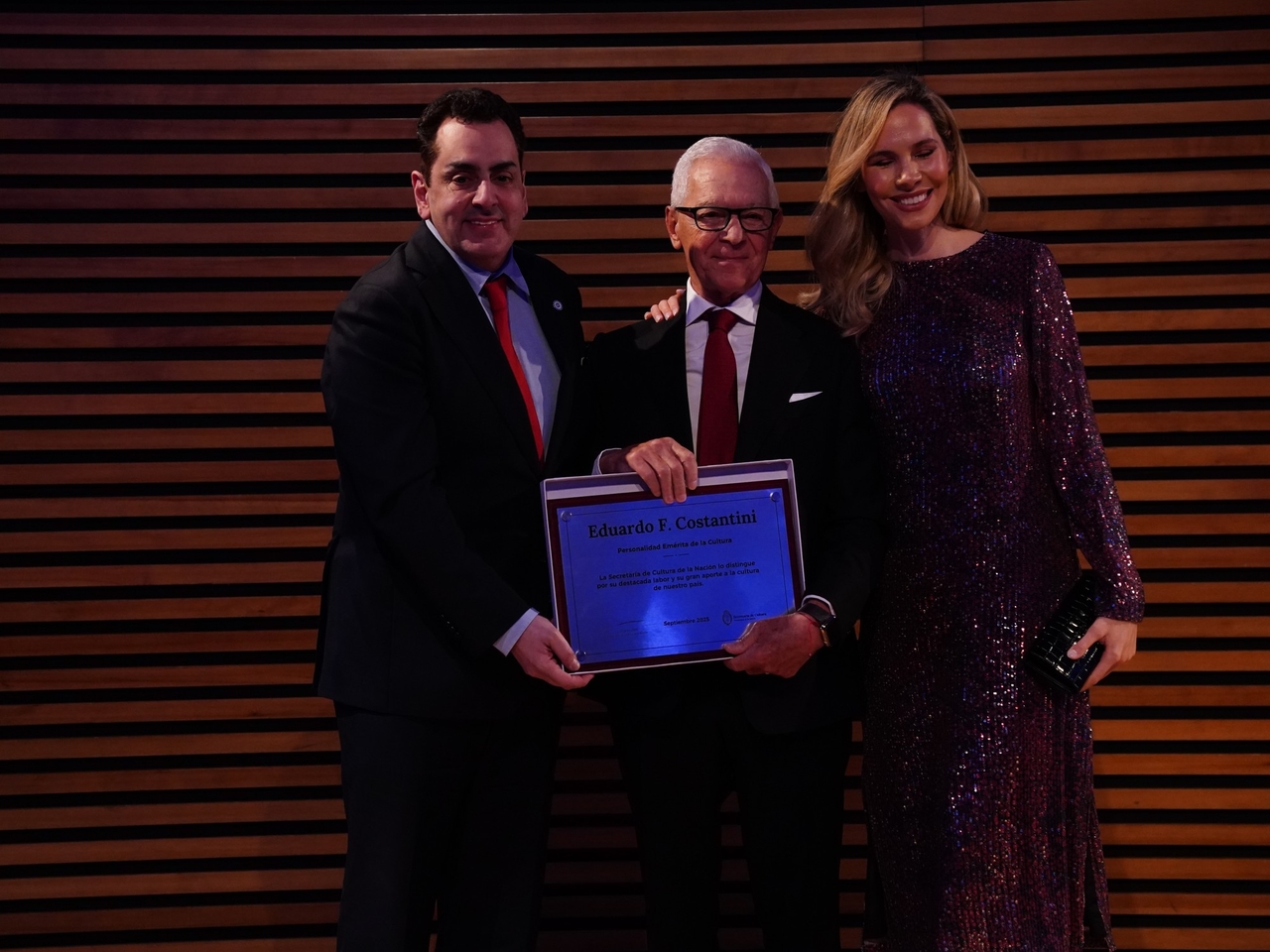 Eduardo Costantini received the country's most important cultural distinction.
