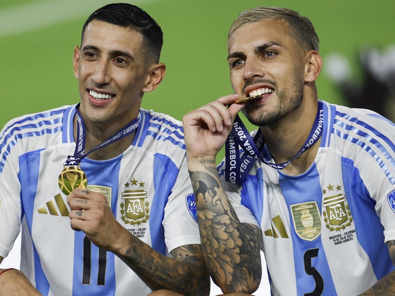 Di María vs. Paredes: Es dauerte 28 Jahre, bis sich zwei Weltmeister mit Argentinien bei einem lokalen Turnier wieder trafen.