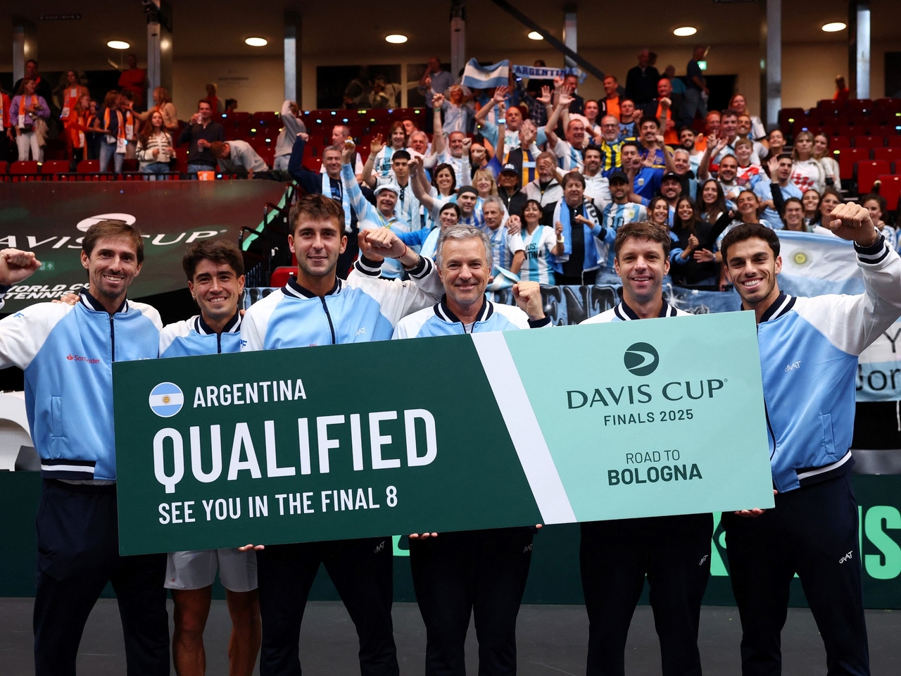 De loting voor de Davis Cup Final 8 van 2025 is bekend: Argentinië speelt in de kwartfinales tegen Duitsland en weet al welke ploeg naar Bologna moet.