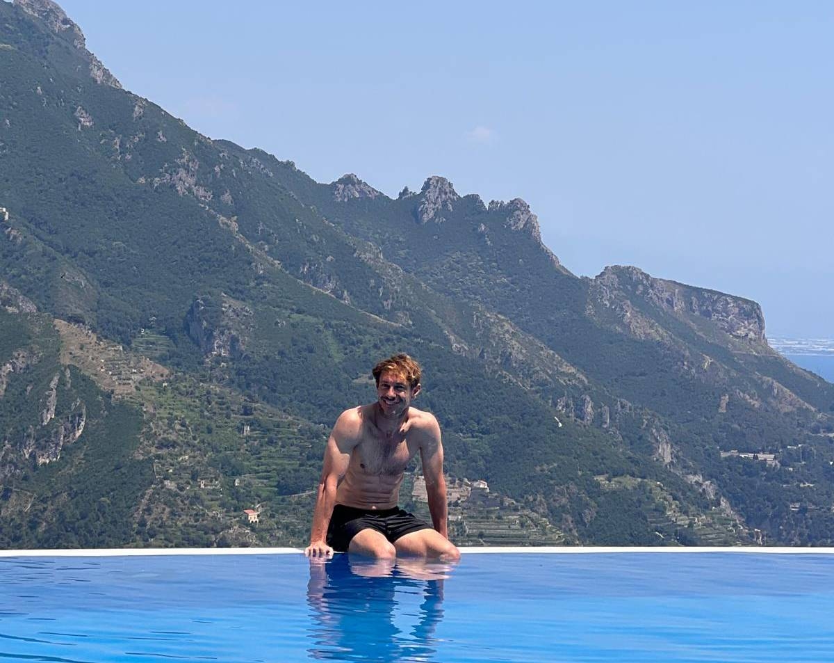Actor Giorgio Pasotti talks about himself at Caruso, Belmond Hotel Amalfi Coast