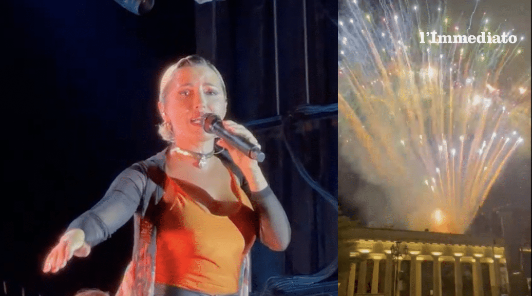 Serena Brancale infiamma e fa ballare la piazza di Foggia. Al termine gli attesi fuochi “piro-musicali”