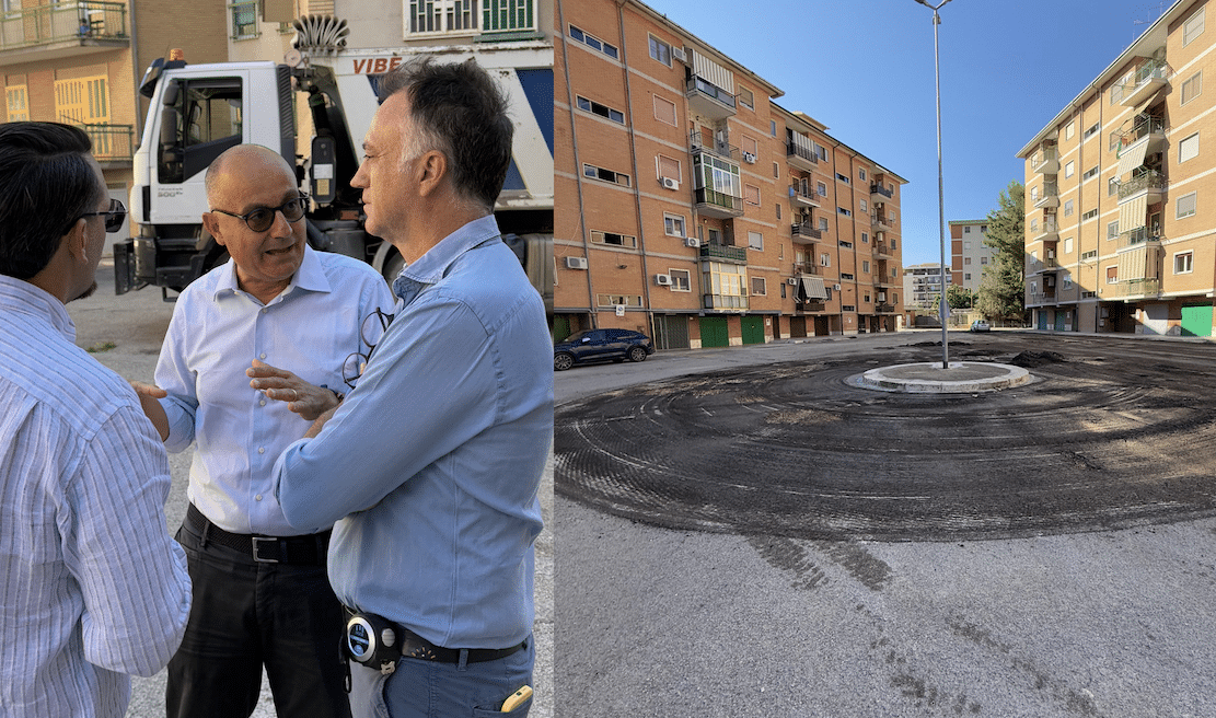 Mantenimiento extraordinario de las carreteras de Foggia, se han iniciado las obras en Piazzale Don Bosco.