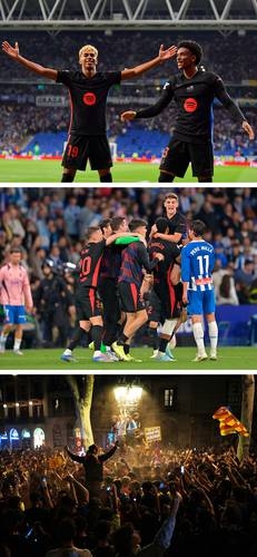 Barça feiert nationales Triple