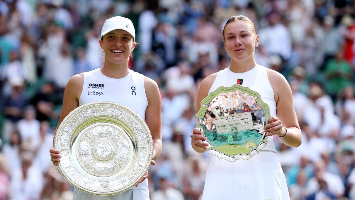 Cyklon dręczy tenisistkę odbudowującą się: Świątek, mistrzynię Wimbledonu