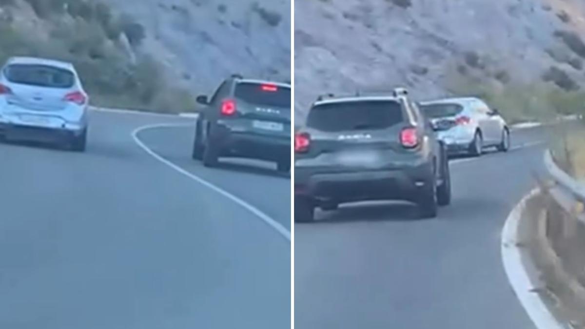 Een roekeloze manoeuvre van een voertuig op een snelweg richting Cartagena heeft woedende reacties opgeroepen: "Nu weten we waarom de kofferbak zo is."