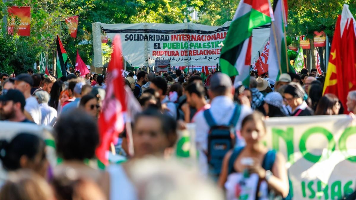Demonstration for Palestine in Madrid, live: Latest news from the march against the genocide in Gaza and in support of the flotilla