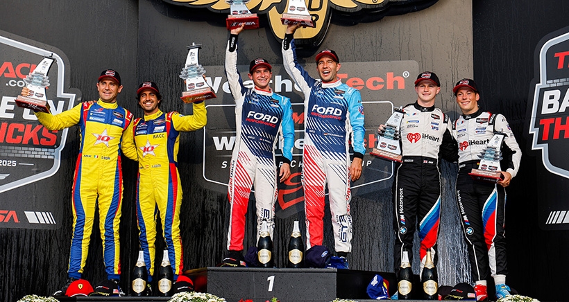 Ford continúa su racha de victorias en la "Gran Carrera" de IMSA con su triunfo en Brickyard
