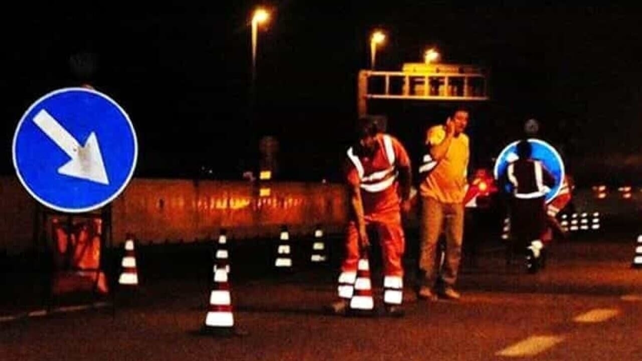 Potenziamento delle barriere di sicurezza, chiuso il ramo di allacciamento autostradale