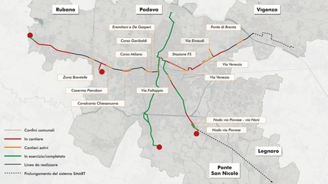 Tüm tramvay yaz inşaat alanları: çalışmaların tam listesi