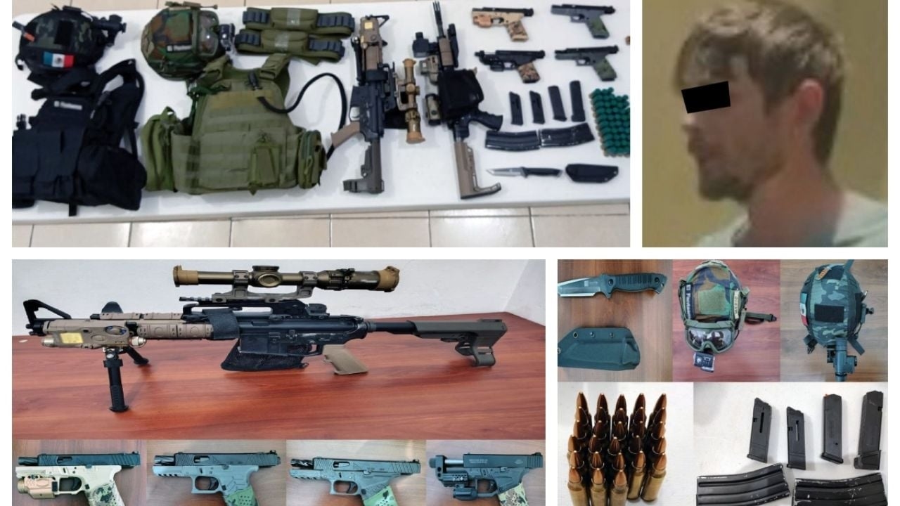 Americano é preso com armas longas e credenciais da CIA em Edomex