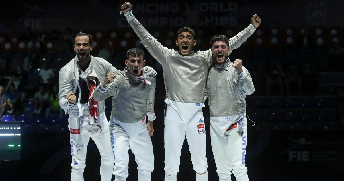 Escrime : l'Italie remporte le titre de championne du monde de sabre masculin par équipes