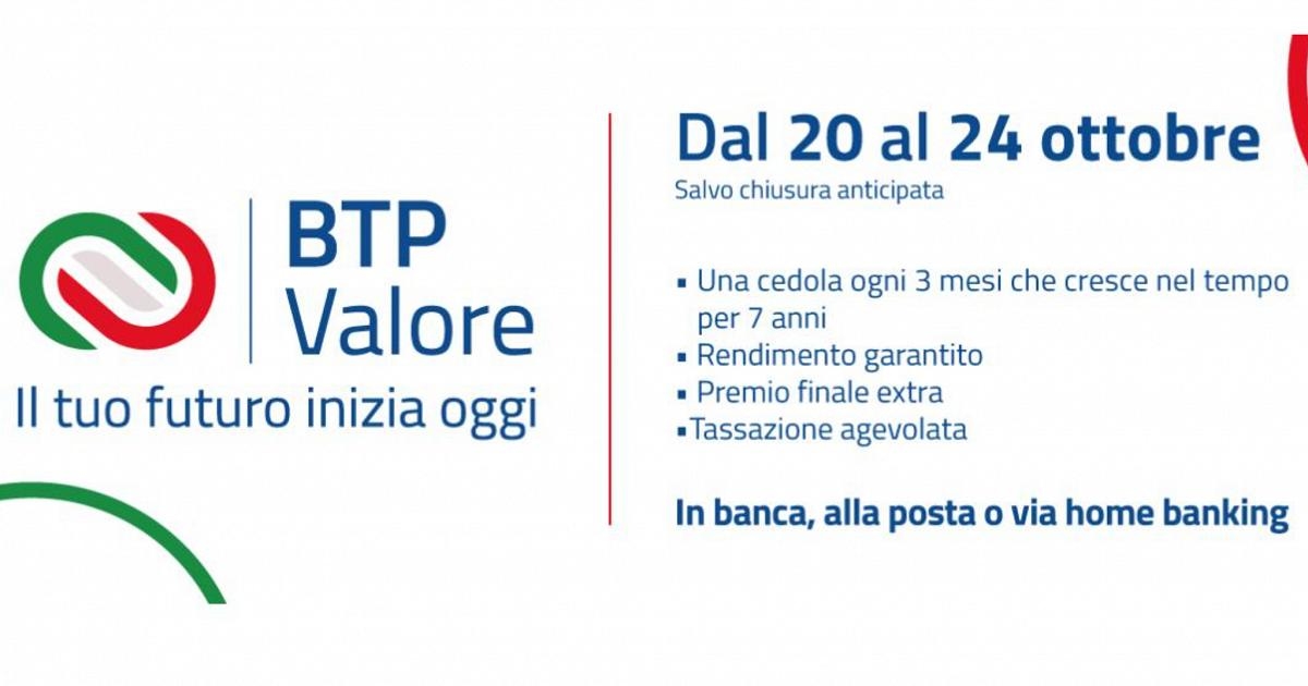 BTP Valore sammelt 16,5 Milliarden Euro ein, Zinssätze bestätigt