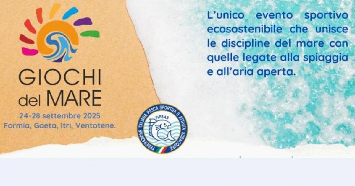 De Zeespelen van 2025 zijn begonnen: Ventotene, Formia, Gaeta en Itri staan ​​centraal op de sportkalender.