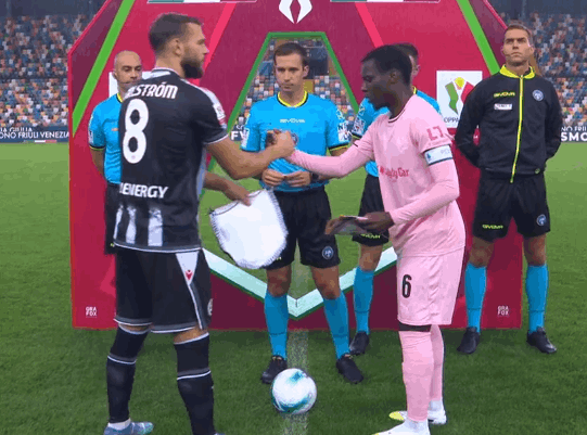 Palermo loses to Udinese in the Coppa Italia, 2-1, eliminating the Rosanero.