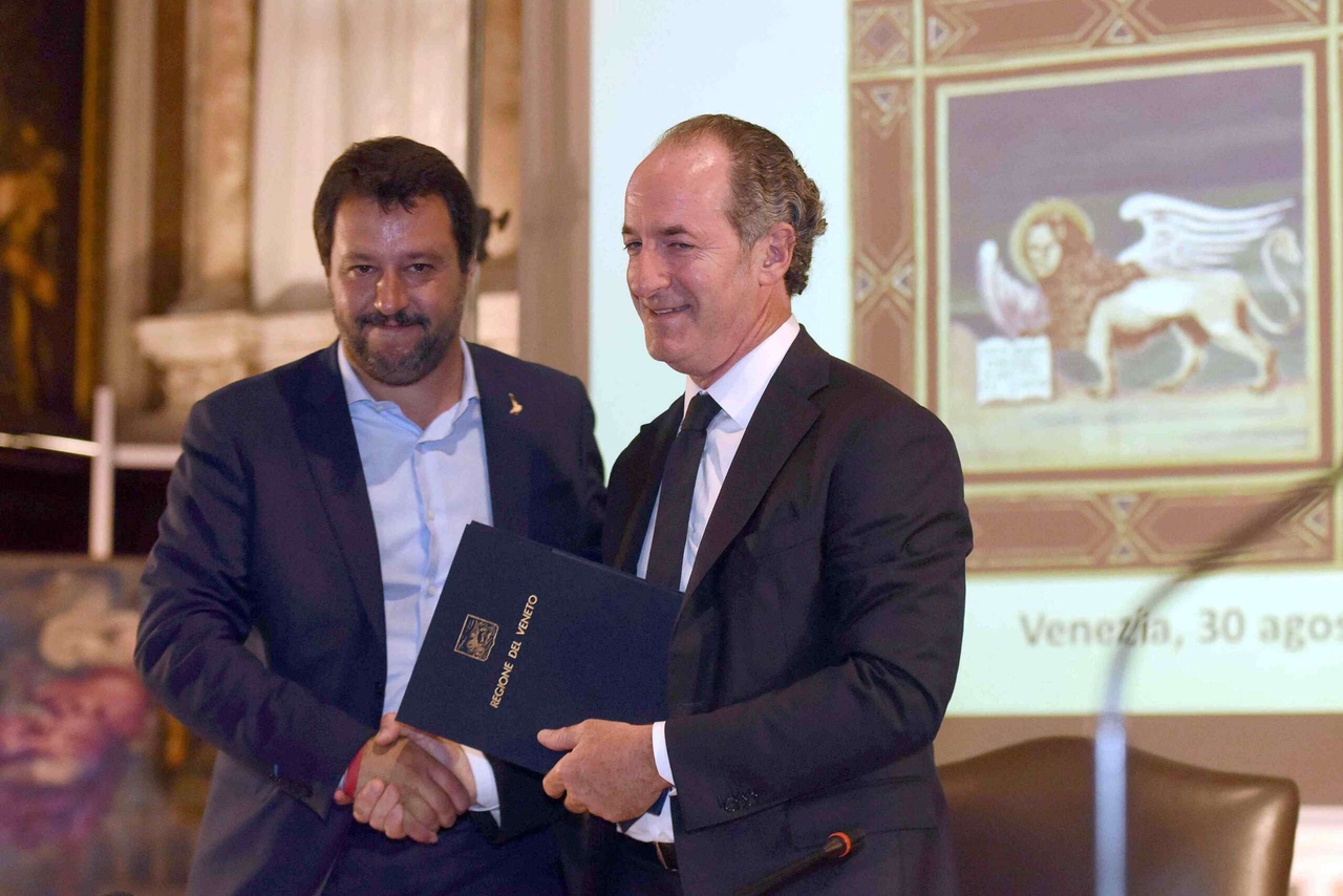Veneto: Zaia's regionale lijst doet Salvini en Meloni het hoofd schudden.