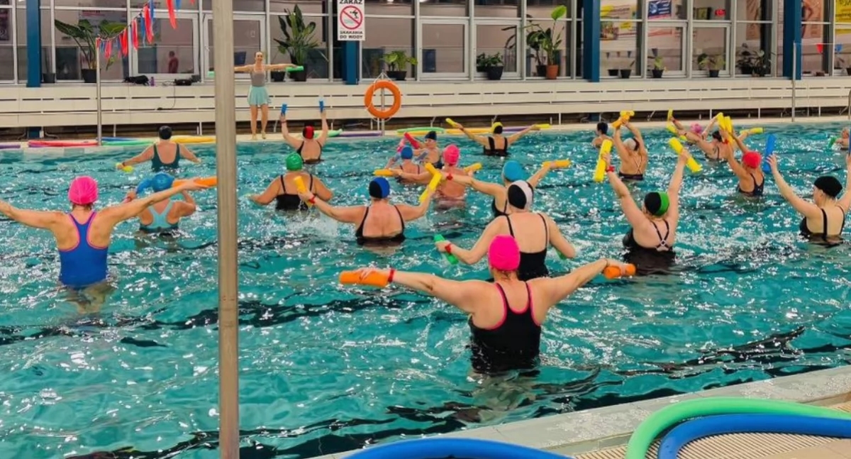 Morgen is er de Aqua Aerobics Marathon met waterintroductielessen voor de allerkleinsten!
