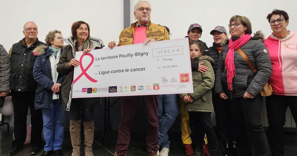 Pouilly-en-Auxois. Pink October: more than 15,800 euros raised