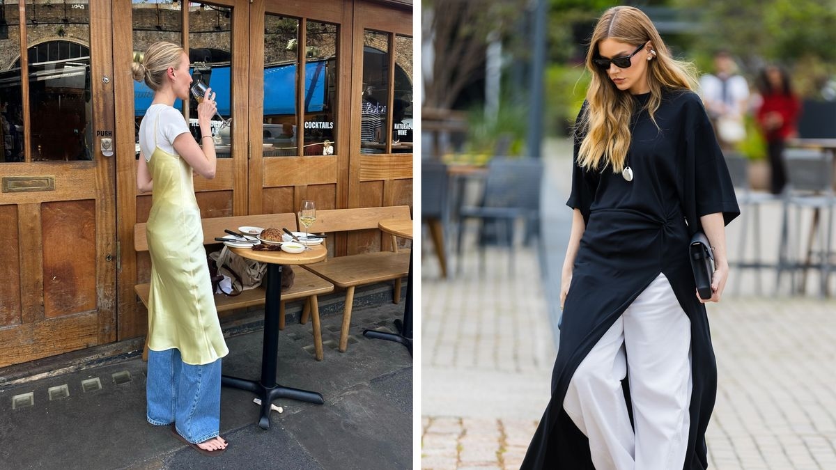 Dress-Over-Pants Outfits Are So Back—This Is the Shoe Trend They Look Best With