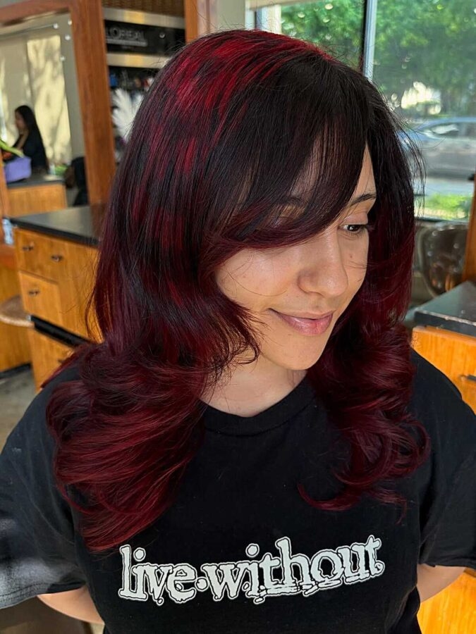 25 Bold Alt Hair With Side Bangs for an Effortlessly Cool Look