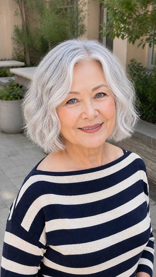 25 Youthful Textured Bob Haircuts for Older Women