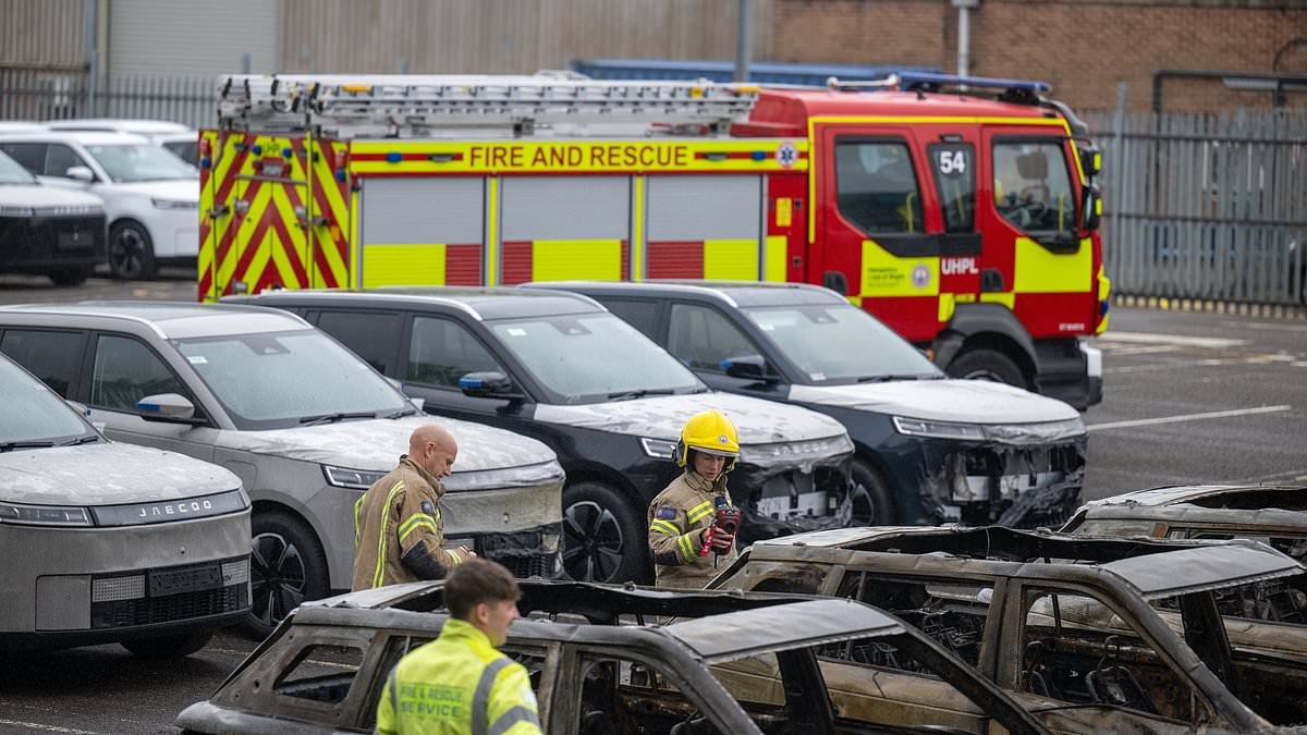 Fire at Southampton docks that destroyed electric Jaecoo SUVs occurs weeks before China's strict new laws to tackle EV battery blazes