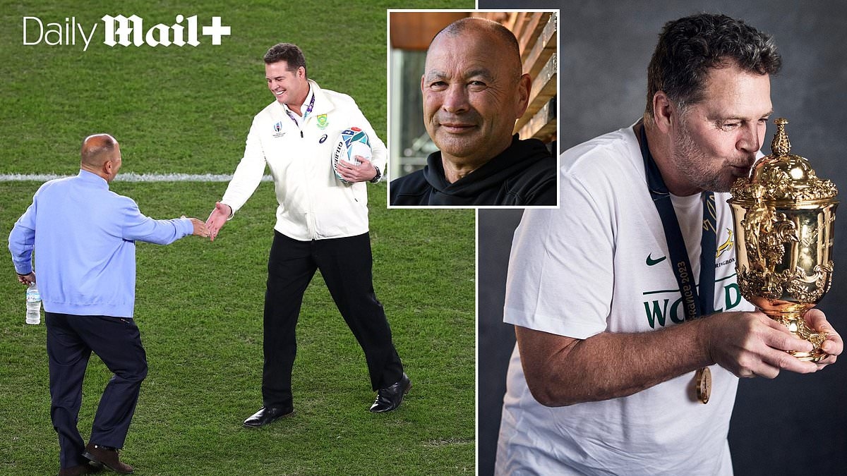 EDDIE JONES joins the Daily Mail: The real Rassie Erasmus I know and what sets him apart from everyone else - from the biggest tactics dossier I've ever seen to the present he leaves me every time we face off