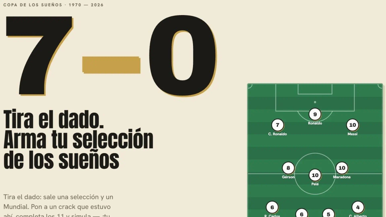 Así es '7 a 0', el videojuego online y gratis que arrasa antes del Mundial: puedes juntar en tu equipo a Pelé, Maradona, Cristiano, Messi...