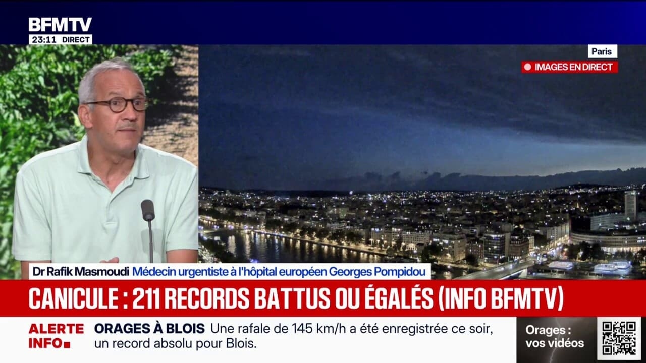 Canicule et hôpitaux saturés: "On a toujours des patients sur des brancards", raconte Rafik Masmoudi, médecin urgentiste