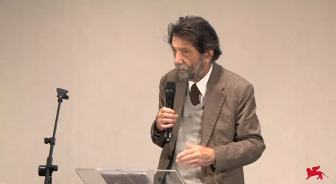 Cacciari's lecture at the Biennale on the philosophy of war