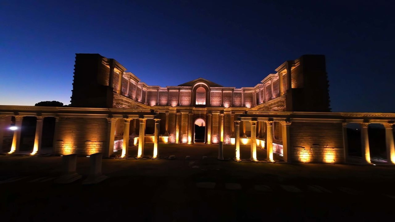 It was included on the UNESCO list: Sardis Ancient City is illuminated at night!