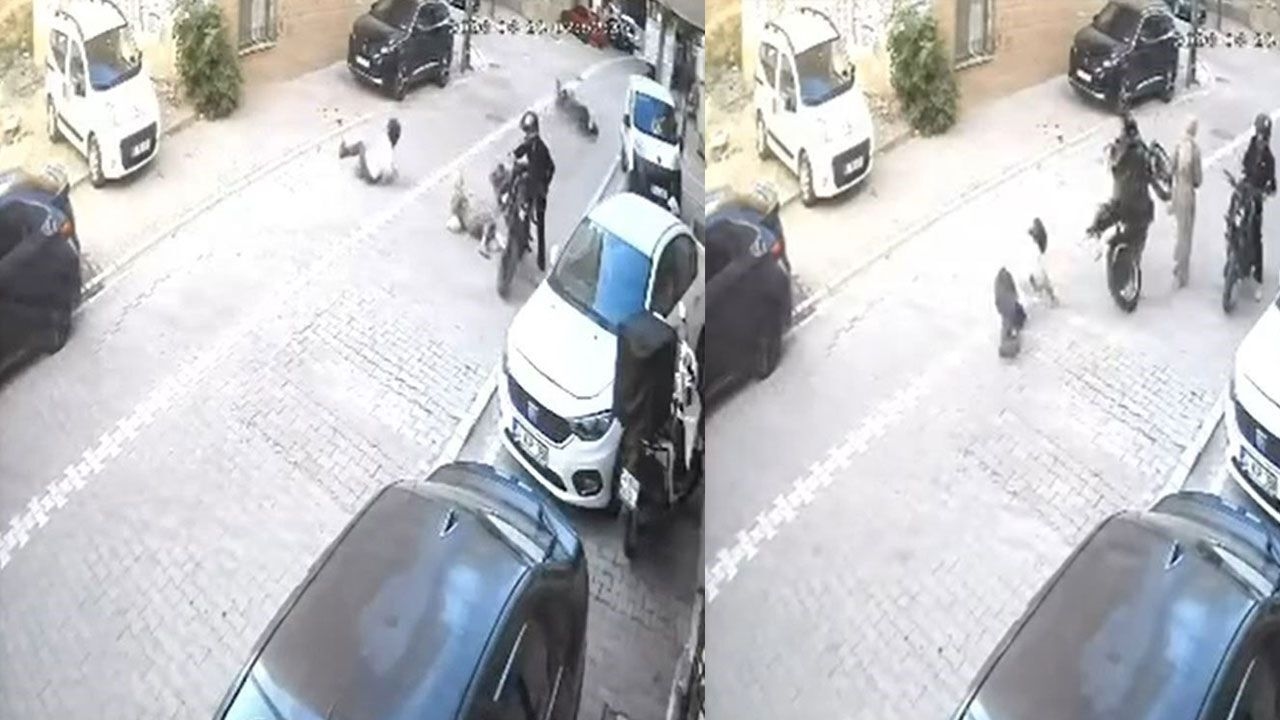 Gaza fazla bastı, motosiklet kontrolden çıktı: Kadına çarptı