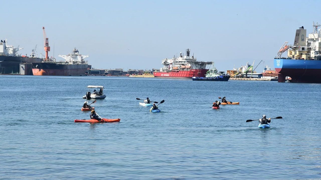 Vatandaşlar Marmara’da kano keyfi yaşadı