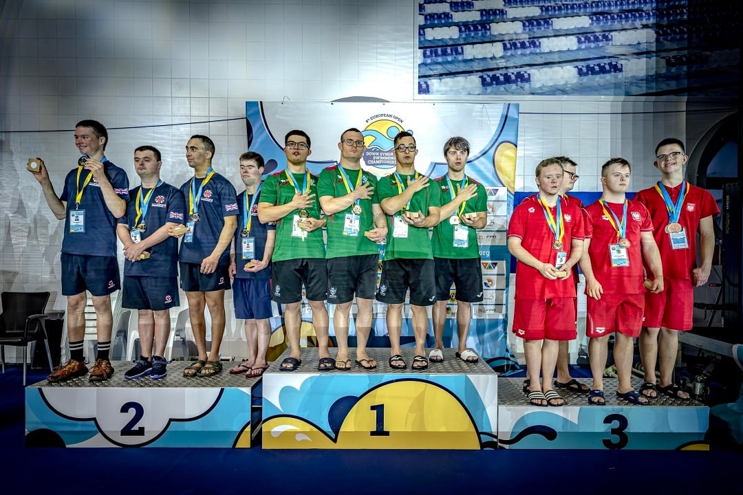 Portugalscy sportowcy zdobywają cztery kolejne złote medale na Mistrzostwach Europy w Pływaniu w kategorii osób z zespołem Downa.